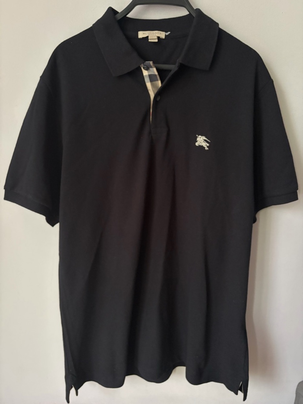 Burberry Brit Black Check Polo Shirt